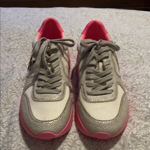 Mi.iM Gray and Pink Retro Sneakers with Chunky Sole Size‎ 8